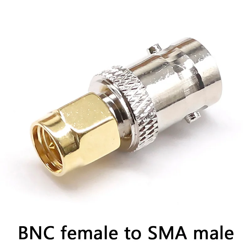 SMA-Stecker-Buchse auf BNC-Stecker-Buchse-Adapter für drahtlose LAN-Geräte, Koaxialkabel, WLAN, Schinken oder Handradios