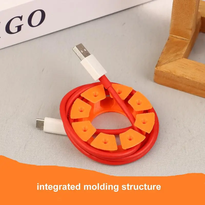 

Кабельный органайзер Портативный проводной органайзер Маленький размер Вращающийся механизм Обертка шнура Круглая форма Держатель линии наушников Кабель для наушников