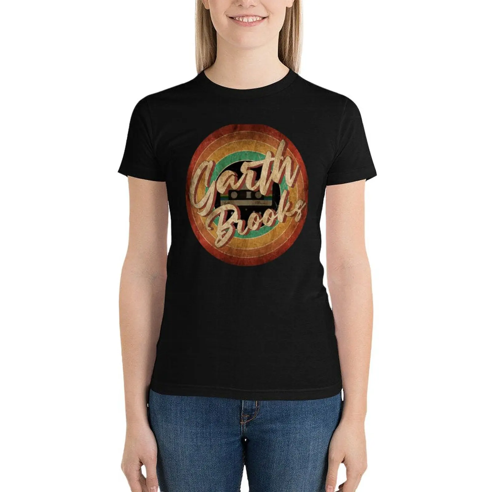 

Garth Brooks T-Shirt summer tops lady clothes summer top cat shirts for Women