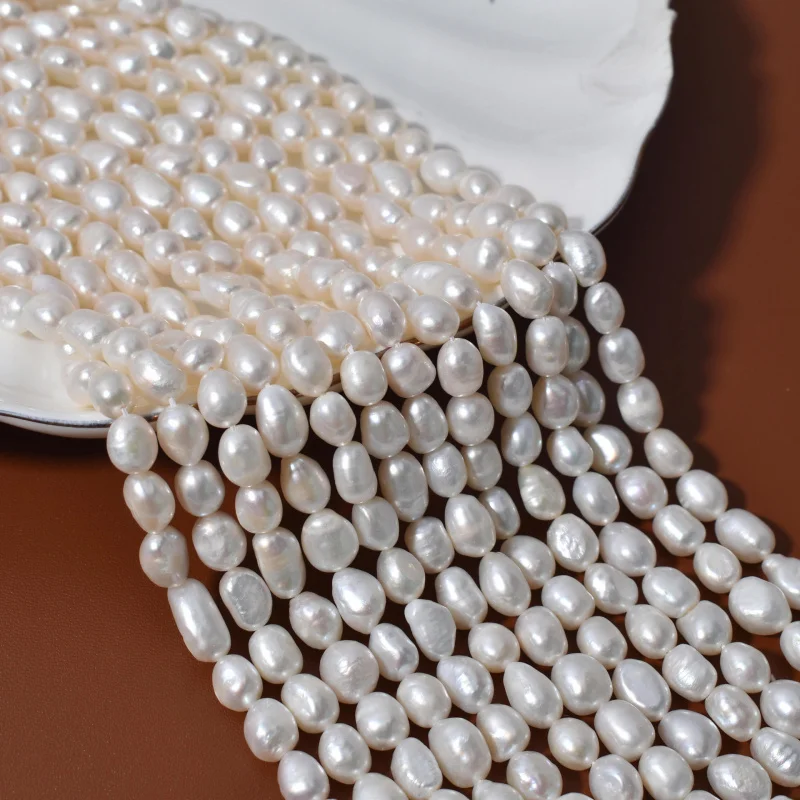 

Baroque Two-Sided Light Straight Hole Zhuji Natural Freshwater Pearl Loose Beads HandmadediyNecklace Accessories Wholesale