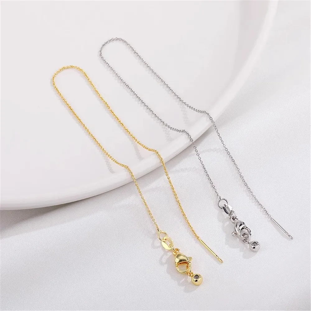 

18K Gold Needle Adjustable O-shaped Universal Bracelet Handmade DIY Necklace Beaded Jewelry Accessories Material L046