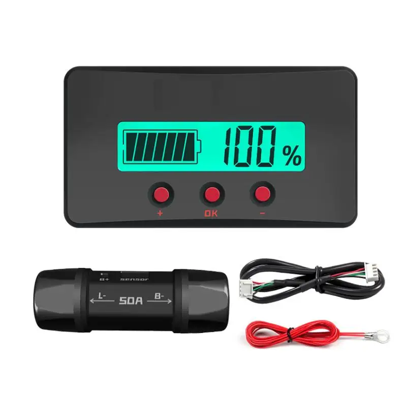 Solar Power Monitor Digital Coulomb Meter For Charging Cycle Tracking 1-Grade Precision Wide Working Voltage Range