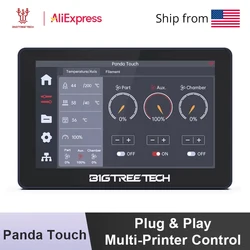 BIGTREETECH Panda Touch Screen 5'' Display for Bambu Lab X1 P1 Plug&Play Custom UX&UI Multi-Printer Wireless Control 3D Printer