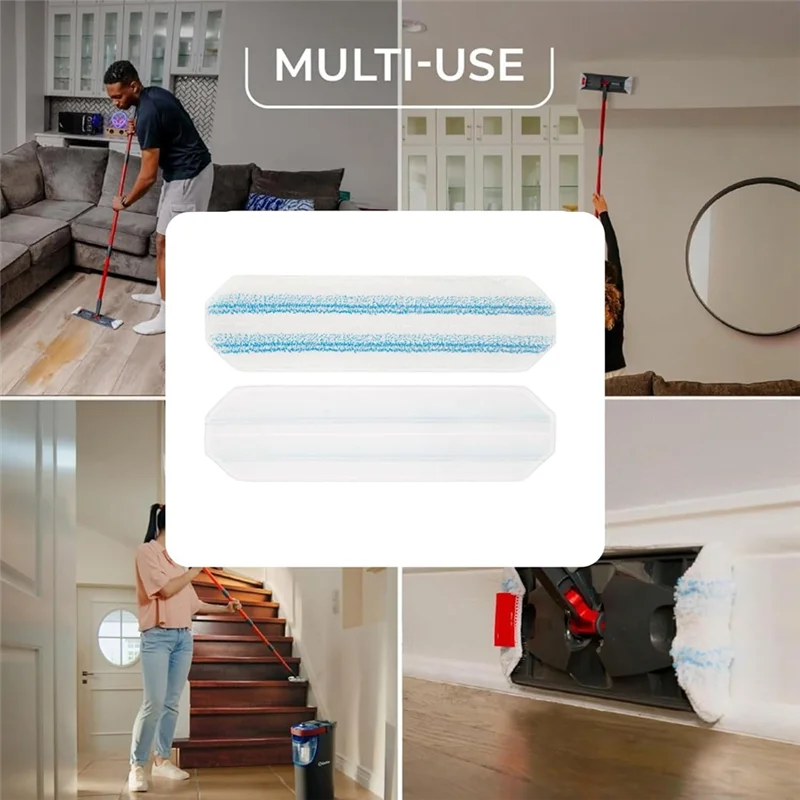 AC39-Замена тряпок для швабры из микрофибры для Vileda H2pro и O-Cedar H2pro, запасные части для плоской швабры