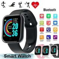 Montre intelligente pour hommes femmes montre-Bracelet Bluetooth connecter téléphone lecteur de musique Fitness Sport Bracelet moniteur de santé montres numériques 1