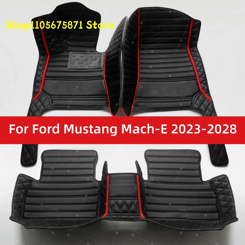 Custom Car Floor Mats Fit For Ford Mustang Mach-E 2023 2024 2025 2026 2027 2028 Car Mat Accessories Mats Carpets