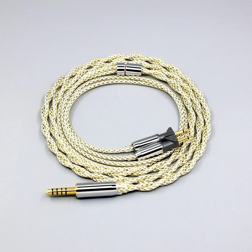 

TypeS 23AWG Litz Shielding Silver OCC Earphone Cable For Abyss Diana v2 phi TC X1226lite 1:1 headphone pin 8917