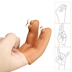 4 Types Finger Sleeve Clitoris G Spot Massage Liquid Silicone Penis Condoms High Elasticity Orgasm Sleeve Sex Toys For Woman