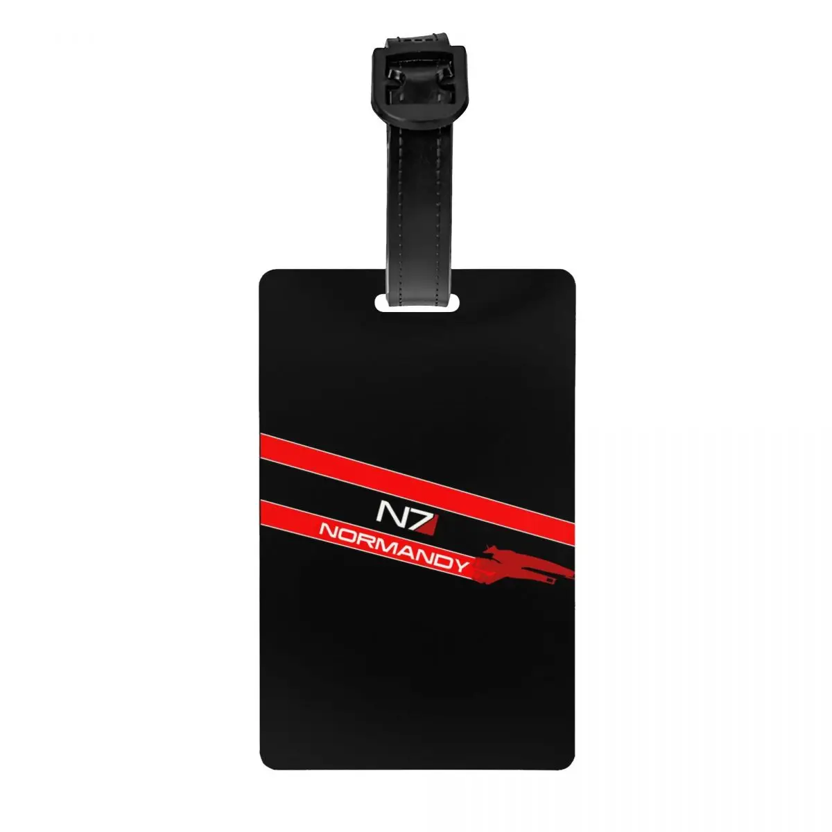 Normandy Video Game N7 Luggage Tag Mass Effect Alliance Military Travel Bag Suitcase Privacy Cover ID Label