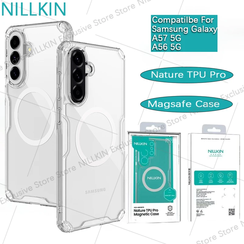 

Nillkin For Samsung Galaxy A56 A57 Nature TPU Pro Magnetic Case Anti fall airbag protective case Magsafe phone case shell