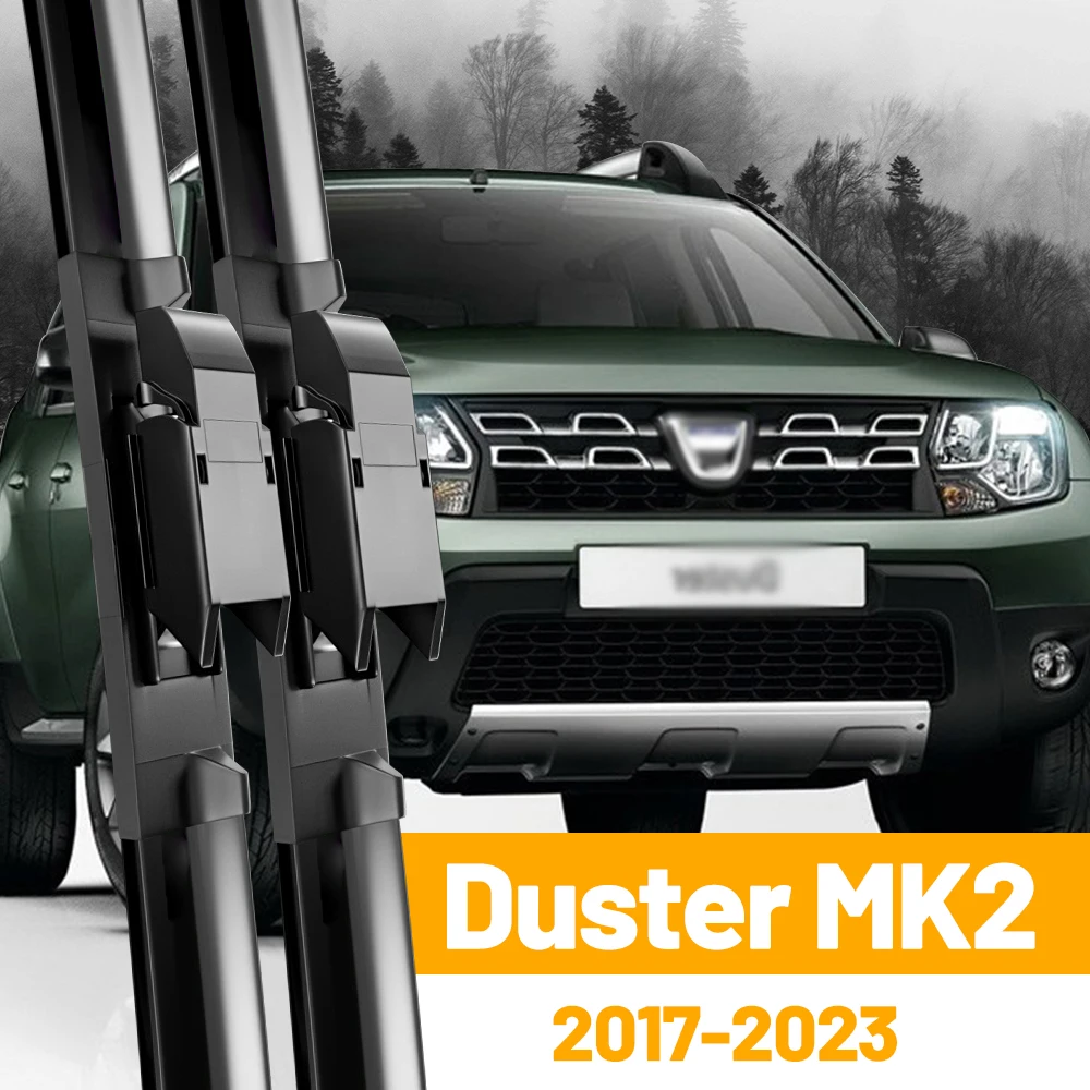 For Renault Dacia Duster MK2 Front Wiper Blades 2017-2023 2018 2019 2020 2021 Windscreen Windshield Window Accessories 24\