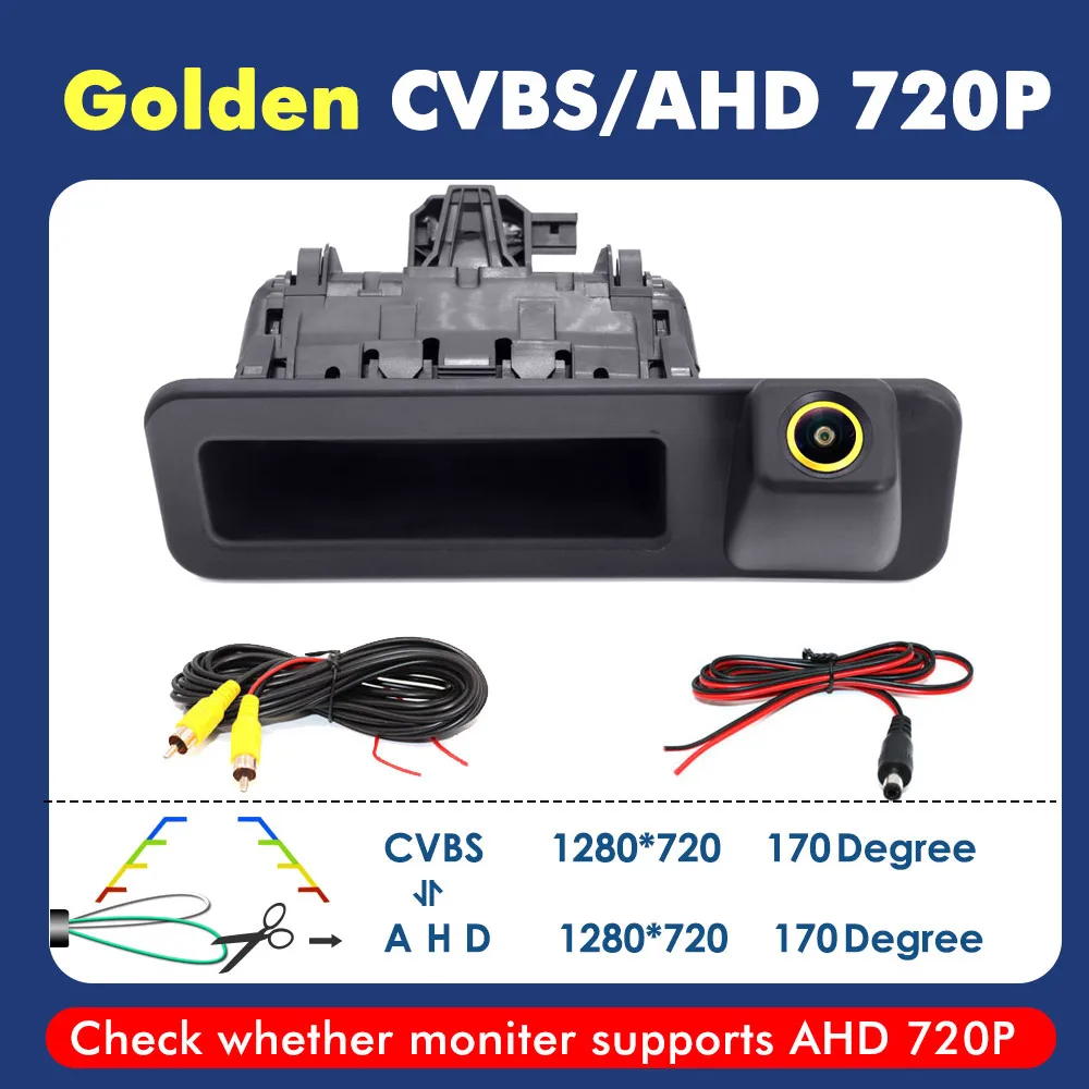 Smartour 4K AHD 1080P Fahrzeug-Rückfahrkamera für BMW 5er F10 F11/ 3er F30 F31 F32/X3 F25/X4 F26/X5 F15/X6 F16 Auto
