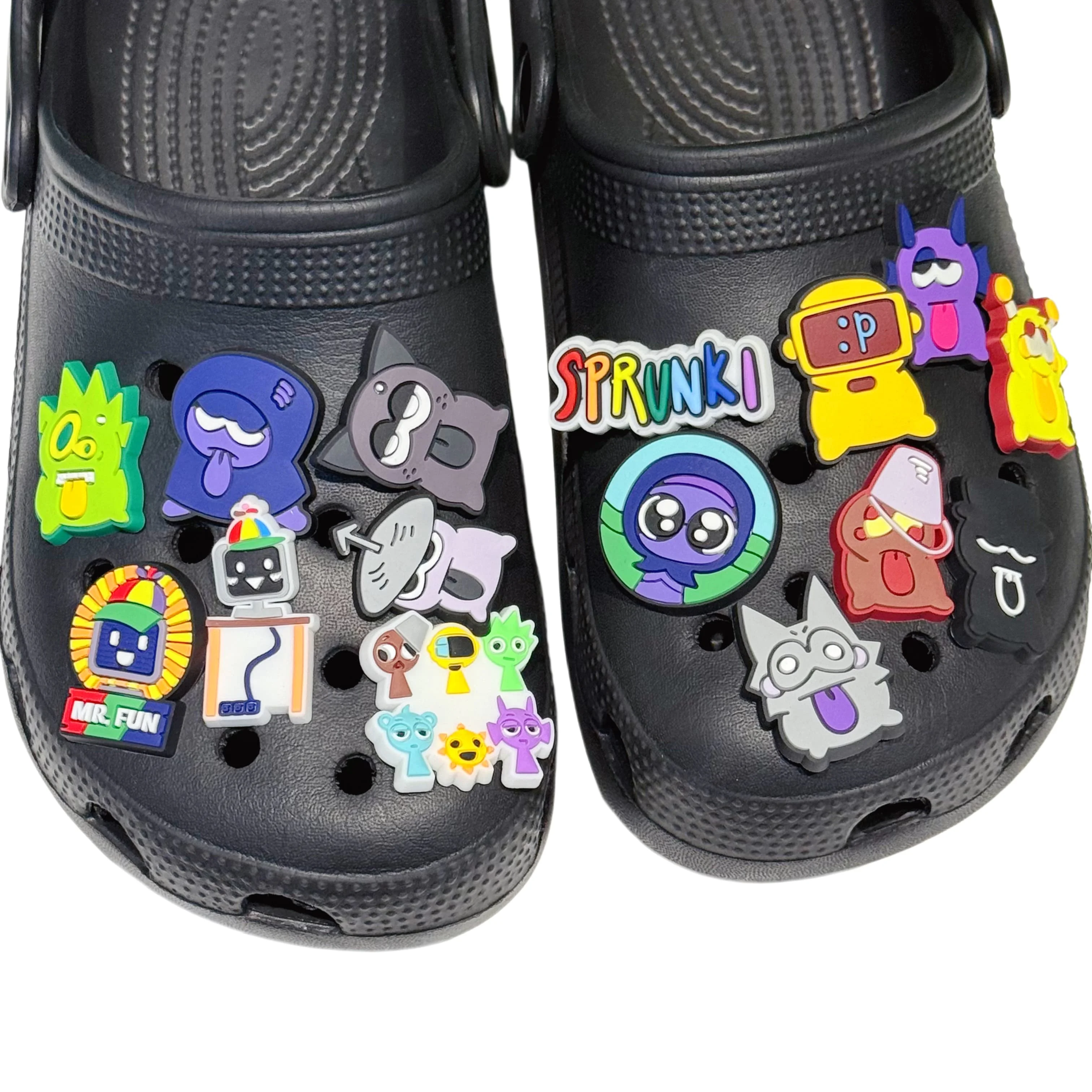 New Arrival 1-15Pcs Cute Game Character PVC Shoe Buckle Decorations Boys Fashion Sandal Charms Fit Birthday Present