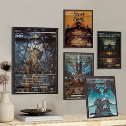 Ghost Heavy Metal Band Movie Sticky Posters Vintage Room Home Bar Cafe Decor Room Wall Decor