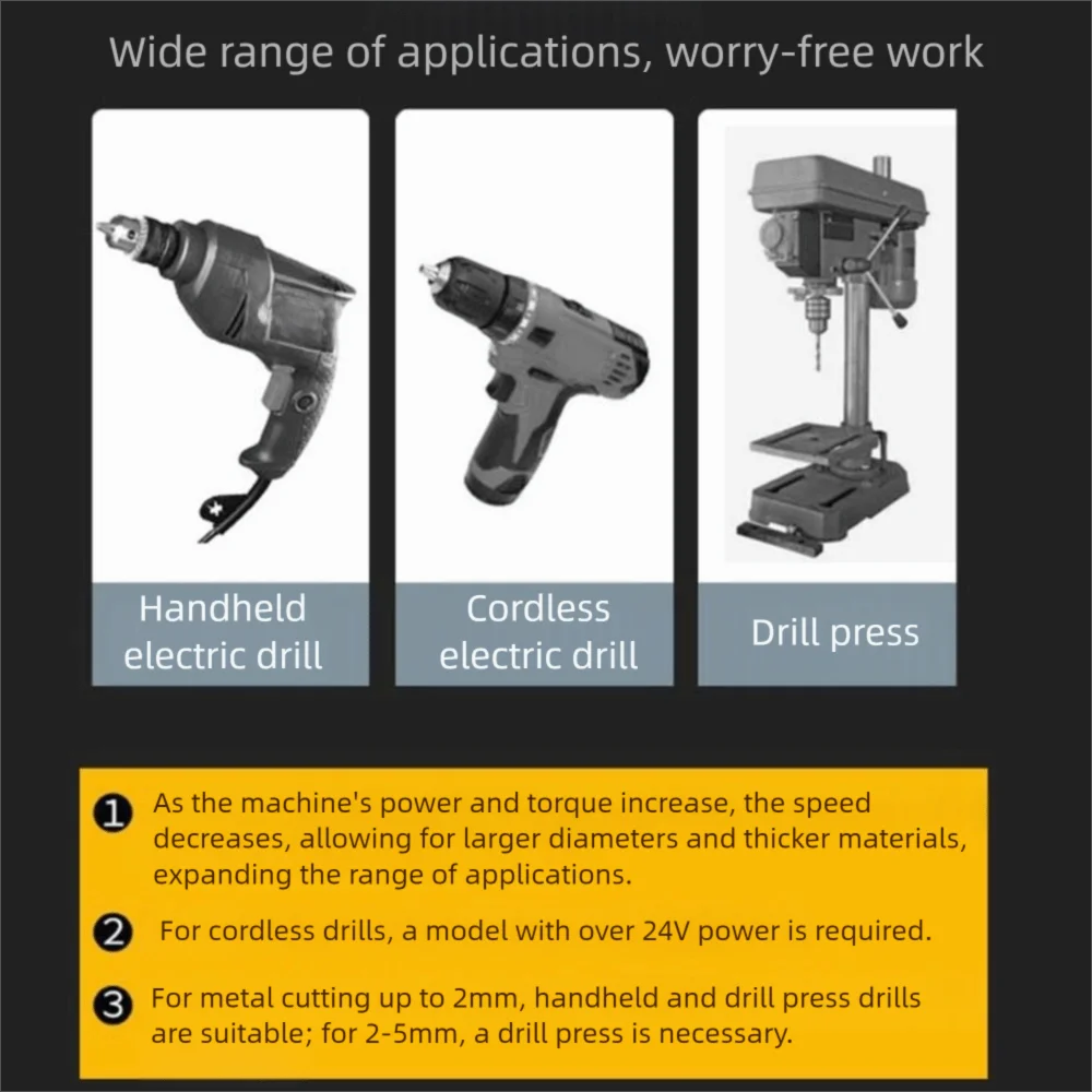 

5Pcs 50 Sizes Step Drill Set Conical Carbide Cobalt Titanium Drill Perforator Spiral Triangle Multiple Hole Drill Wood Drilling
