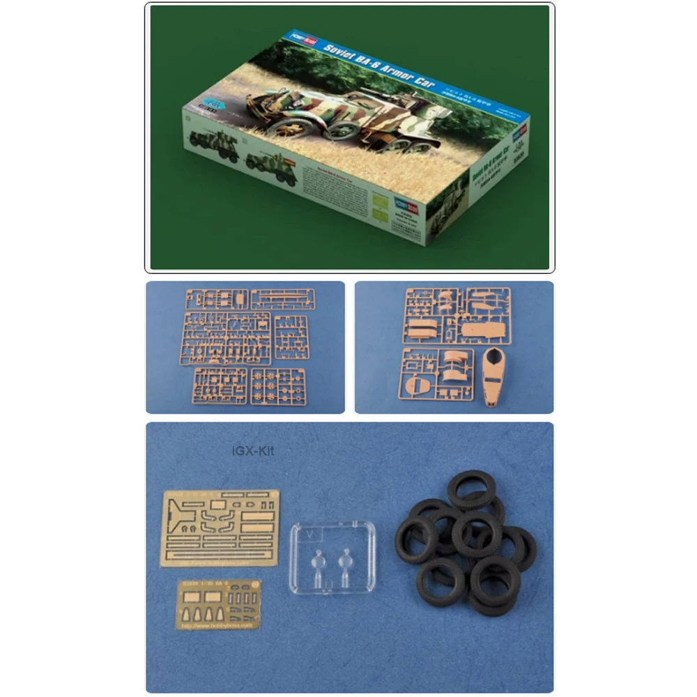 

Hobbyboss 83839 Масштабная модель советского бронетехника BA6 BA-6 (1:35), пластиковый конструктор для хобби и моделирования