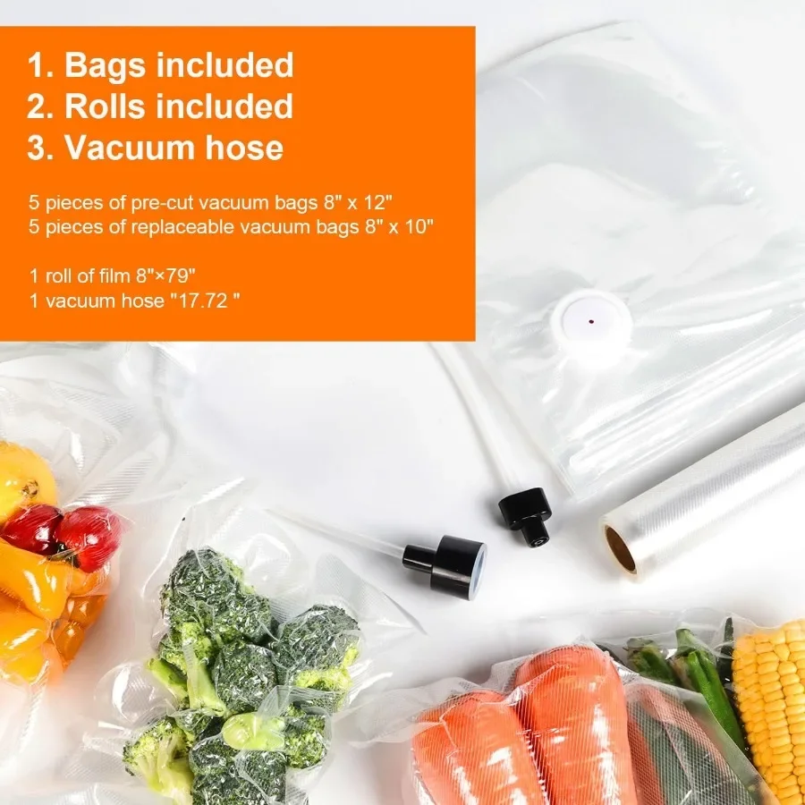 食品用真空シーラー 90kPA 強力な食品保存真空シーラーマシン デジタルキッチンスケール付き 12in1 食品真空シーラー