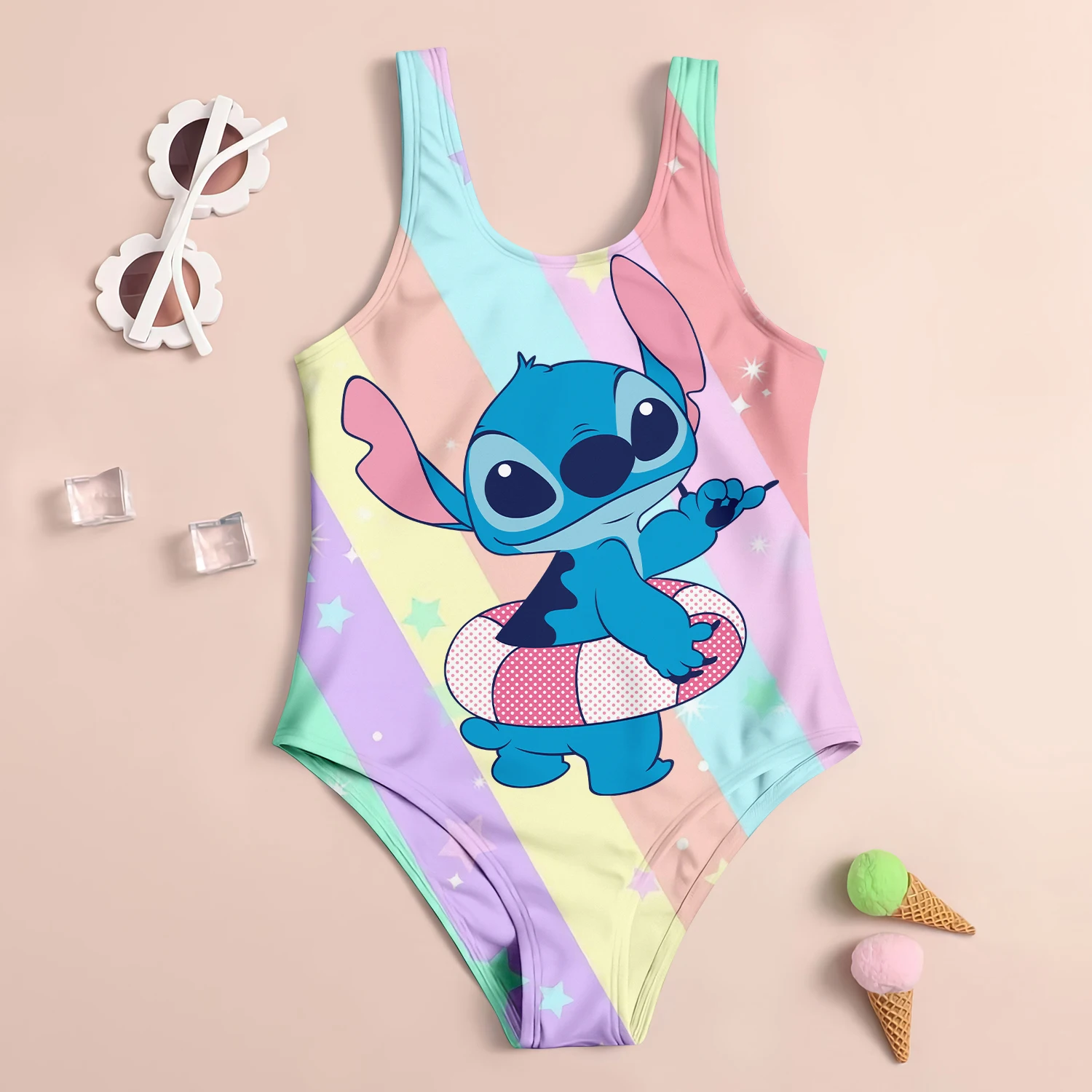 Costumi da bagno per bambini da spiaggia costume da bagno per ragazze di grandi dimensioni costume da bagno estivo carino con punto Bikini ragazza