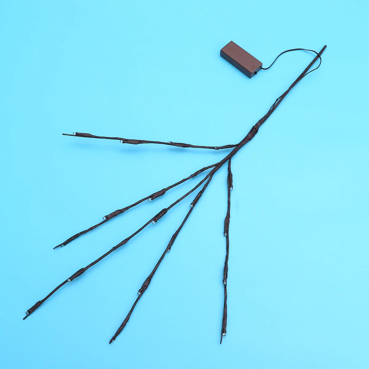 20 مصباحًا جميلًا لفرع شجرة محاكاة ضوء ليلي للمنزل وحفلات عيد الميلاد بأربعة ألوان مطلوبة