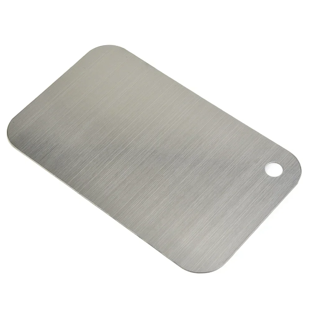 304 Stainless Steel Chopping Board Double-sided Thickened Rectangular Heavy Duty Cutting Board For Kitchen Kneading Dough Board