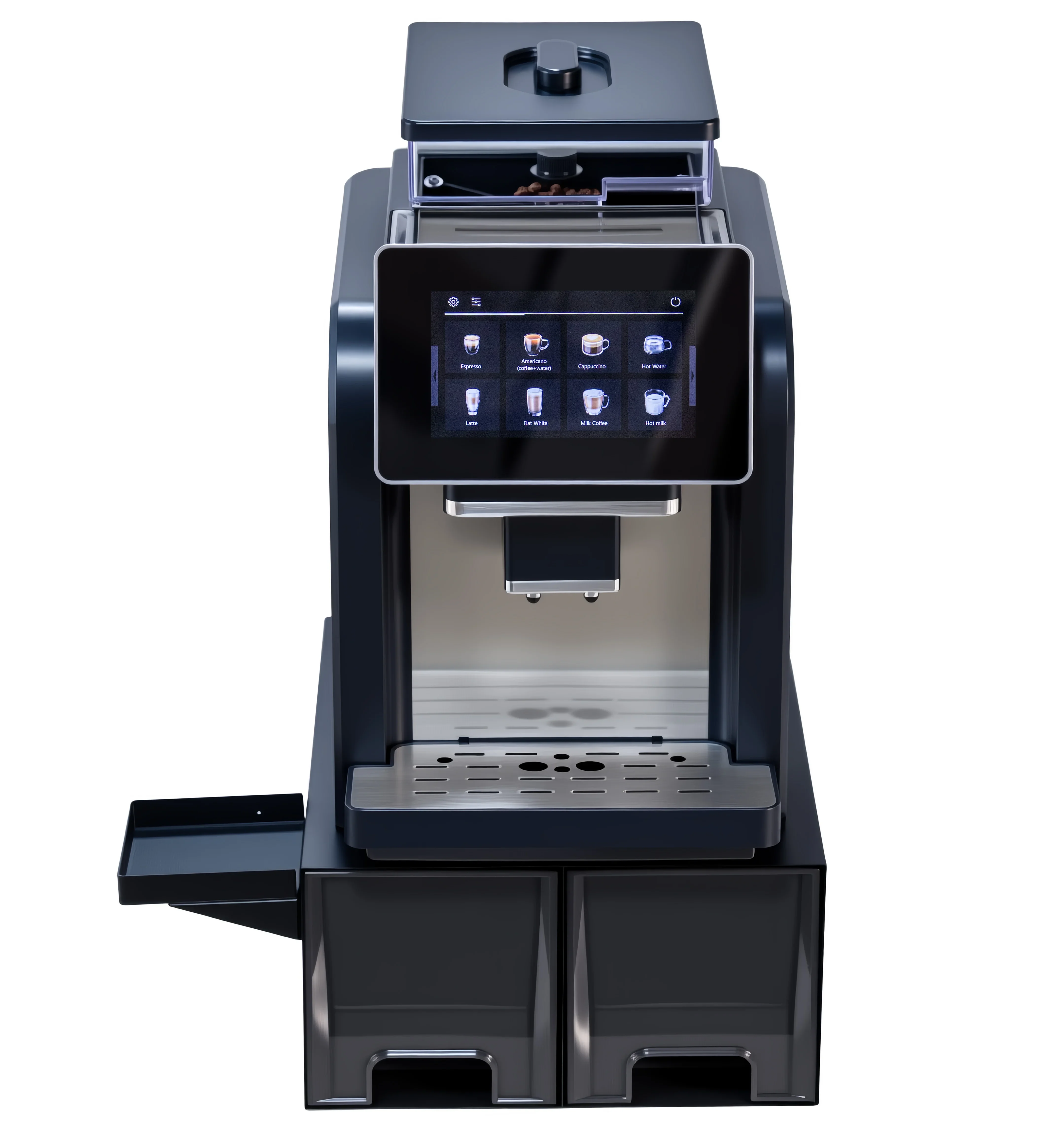 

Fully Automatic Stainless Steel Espresso Coffee Machine Intelligent Touch Control Smart Coffee Maker
