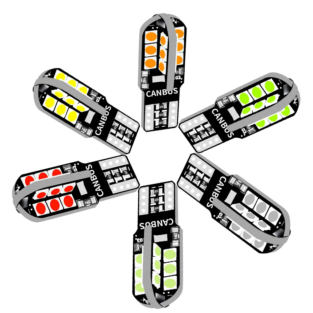 2 قطعة T10 W5W WY5W 5W5 LED ينطبق على السيارات الفرامل القيادة يعرض أضواء مخطط العرض #1