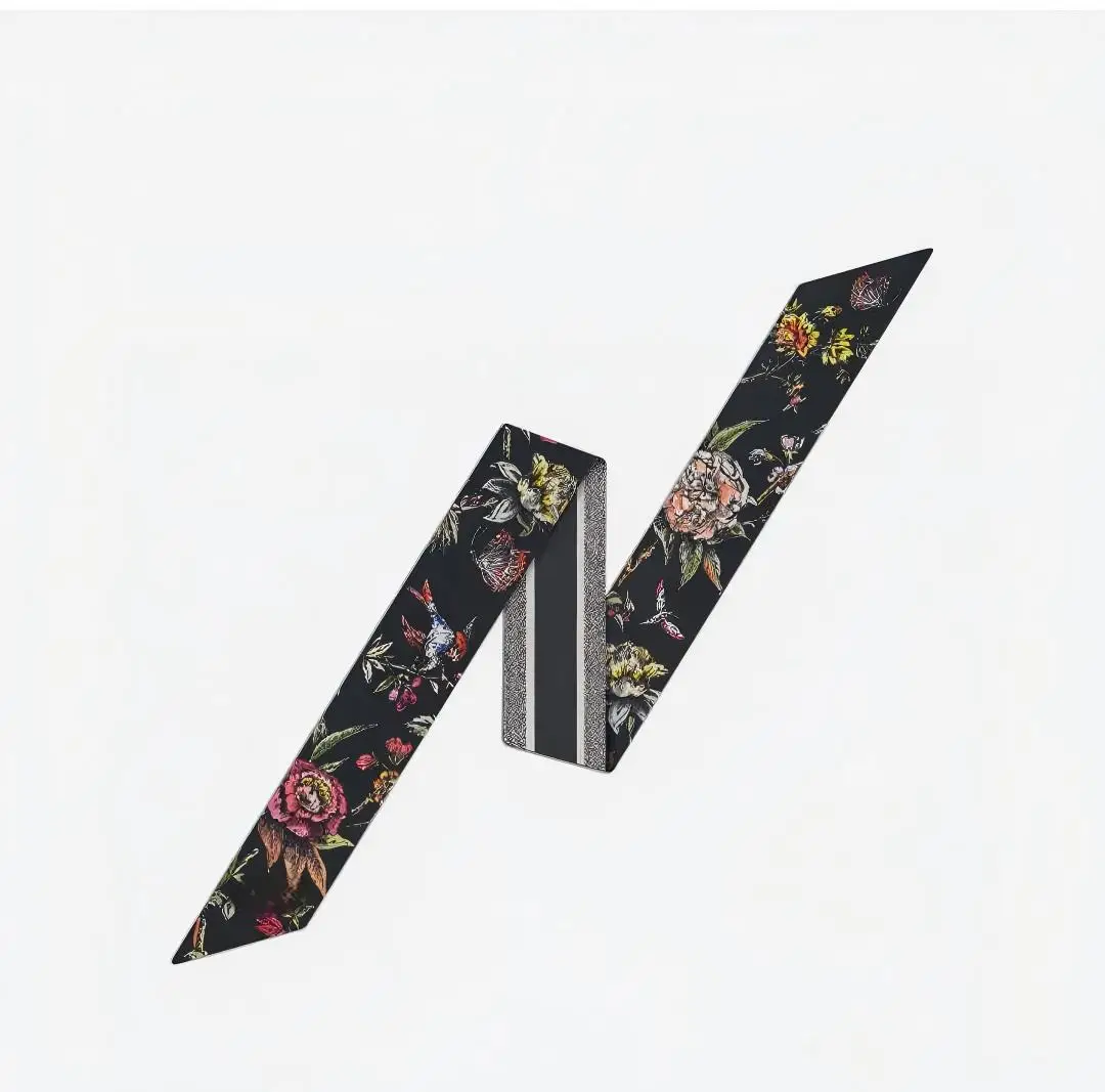 

2026 New Silk Scarf Spring/Summer Season Women's Headscarf Leather Bag Accessories Ribbon
