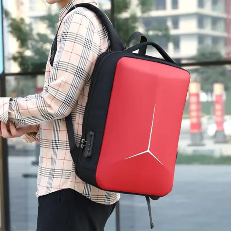 

USB Business Backpack Men's High Sense Fashion Large Capacity Travel Backpack Commuter Waterproof Student Computer Bag