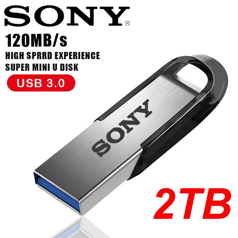 

SONY USB 3.0 Flash Drive High Speed Metal Flash Disk 2TB Memory Stick 128GB U Disk For Phone Computer Mutual Transmission