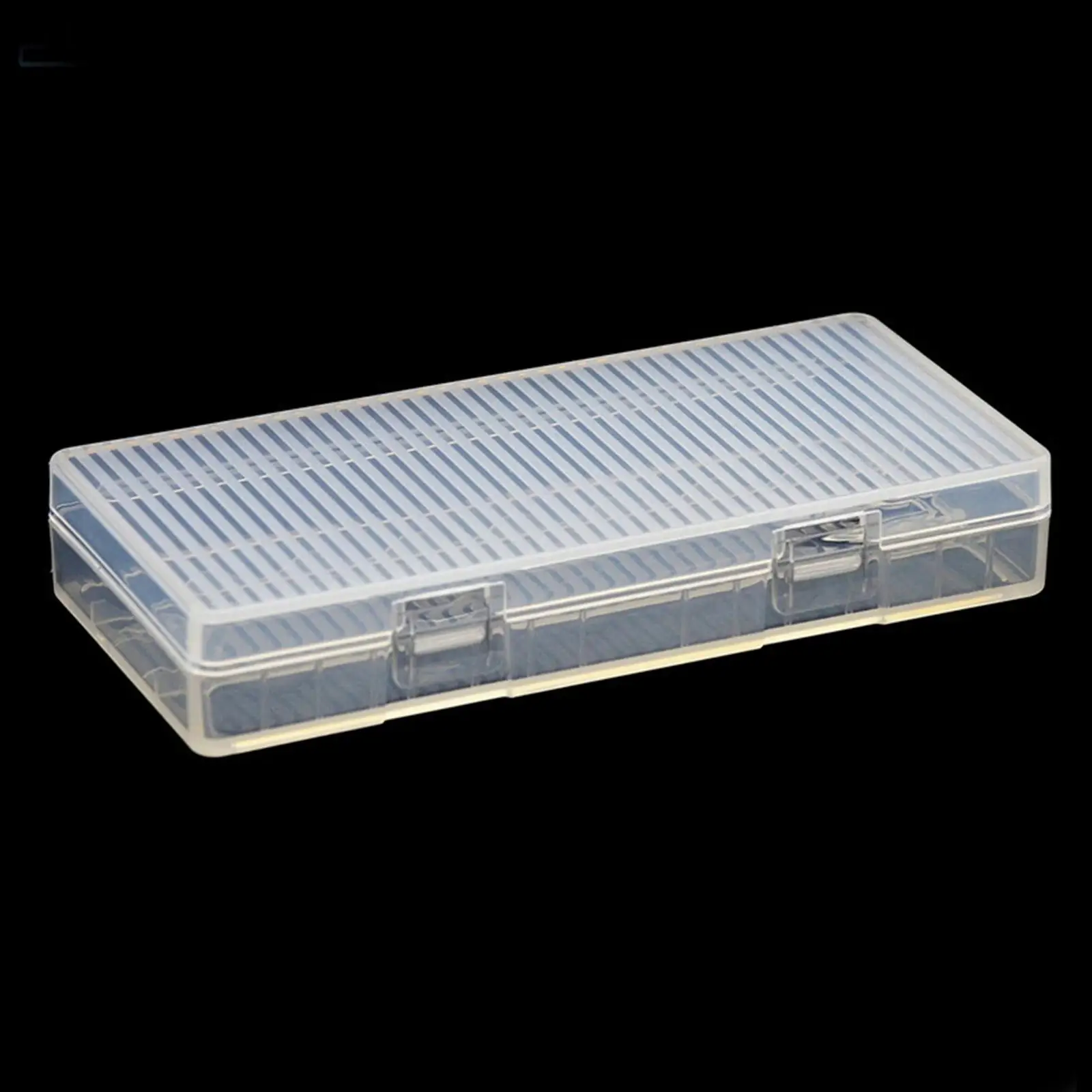 Battery Storage Case Holds 8 AA Batteries Portable Practical Transparent Organizer