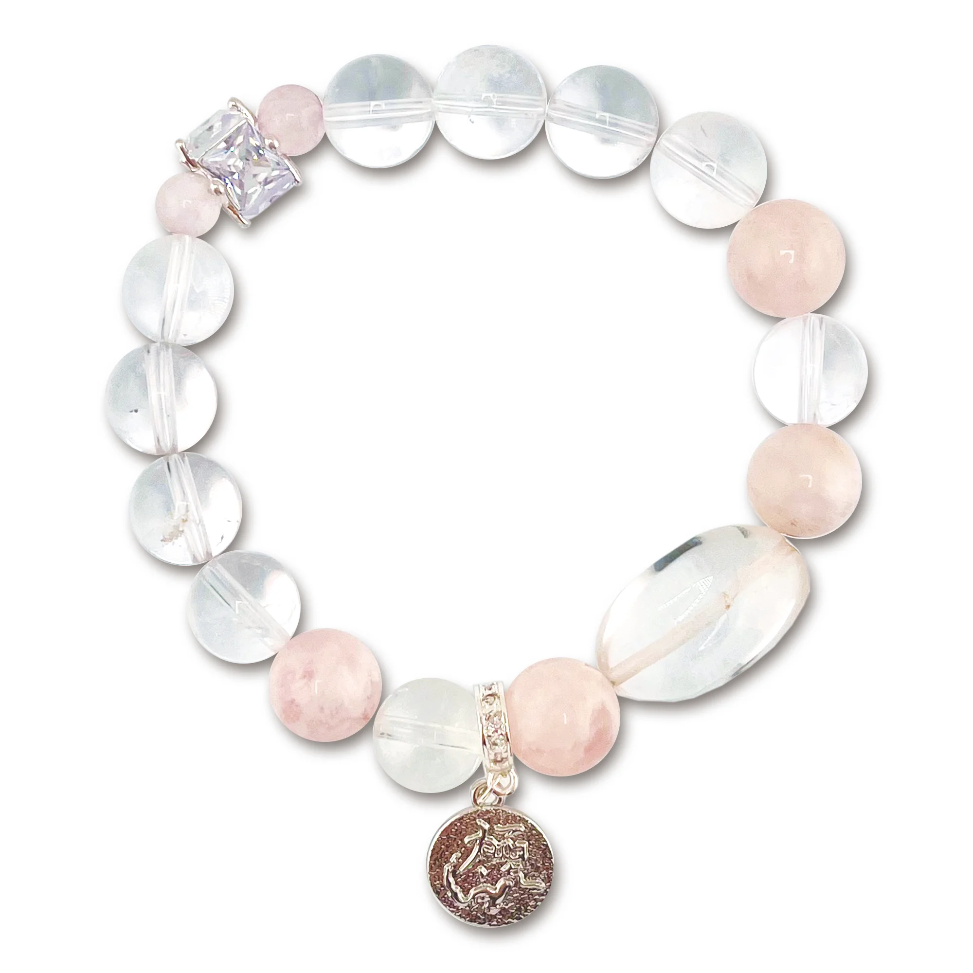 Jiqi (Extreme Qi) - 24 términos solares (inicio del invierno) Pulsera de piedra de cristal de roca