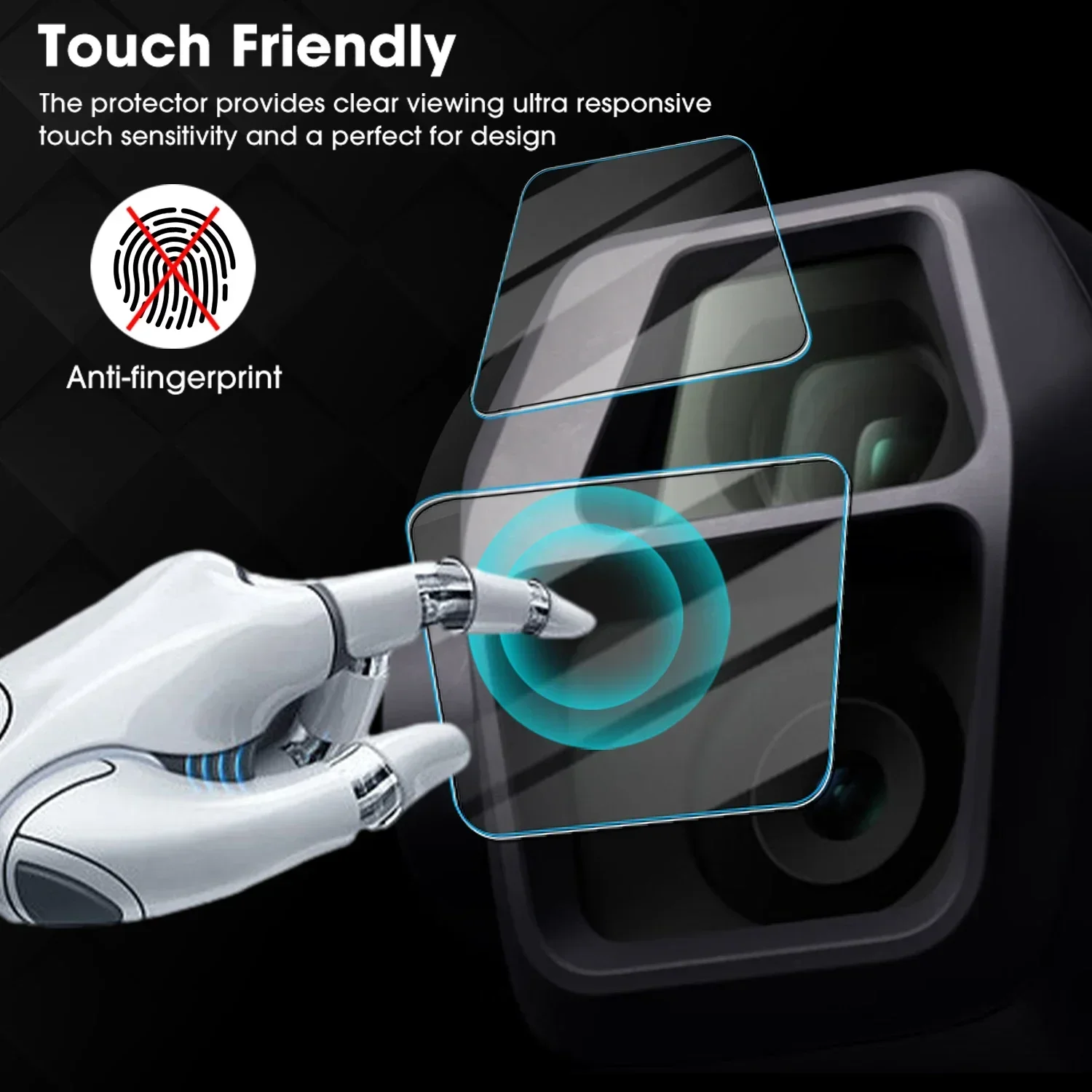 9H الزجاج ل DJI AIR 3S HD Gimbal عدسة حامي الغبار بصمة كاميرا فيلم المقسى ل DJI Air3S ملحقات طائرة بدون طيار 2025 #5