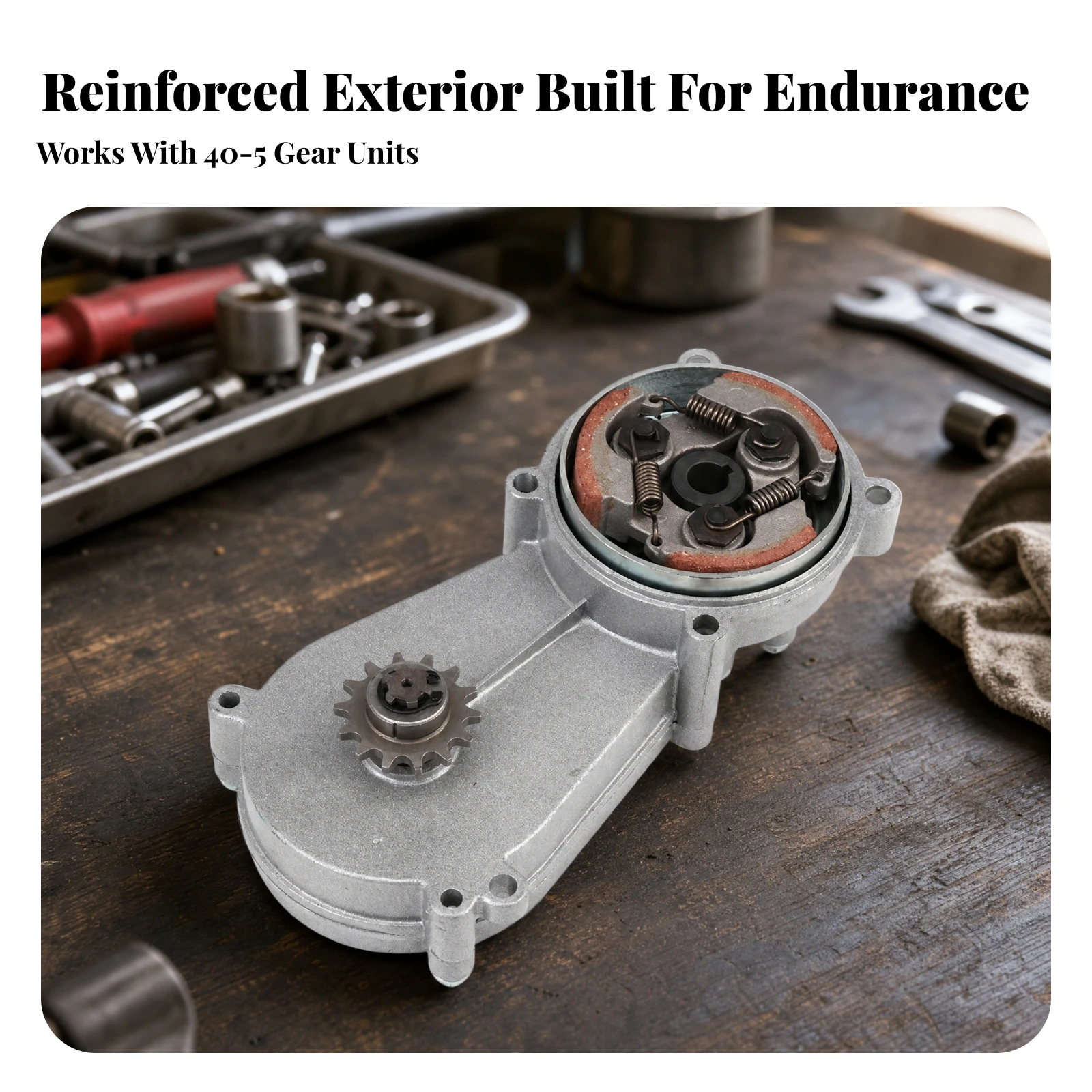 Mini off-Highway Motorcycle Gearbox Compact Gearbox with Centrifugal Clutch Metal Gearbox with Drive Sprocket