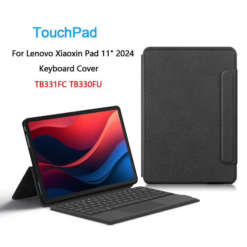 

Smart Touch TrackPad Keyboard With Stand Case For Lenovo Xiaoxin Pad 2024 For Tab M11 11'' Protective Cover Case Arabic Spanish