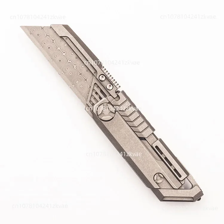 MT8 Alien Titanium Alloy Practical Knife Folding Knife Outdoor Play Portable Tactical Defense Pocket Knife