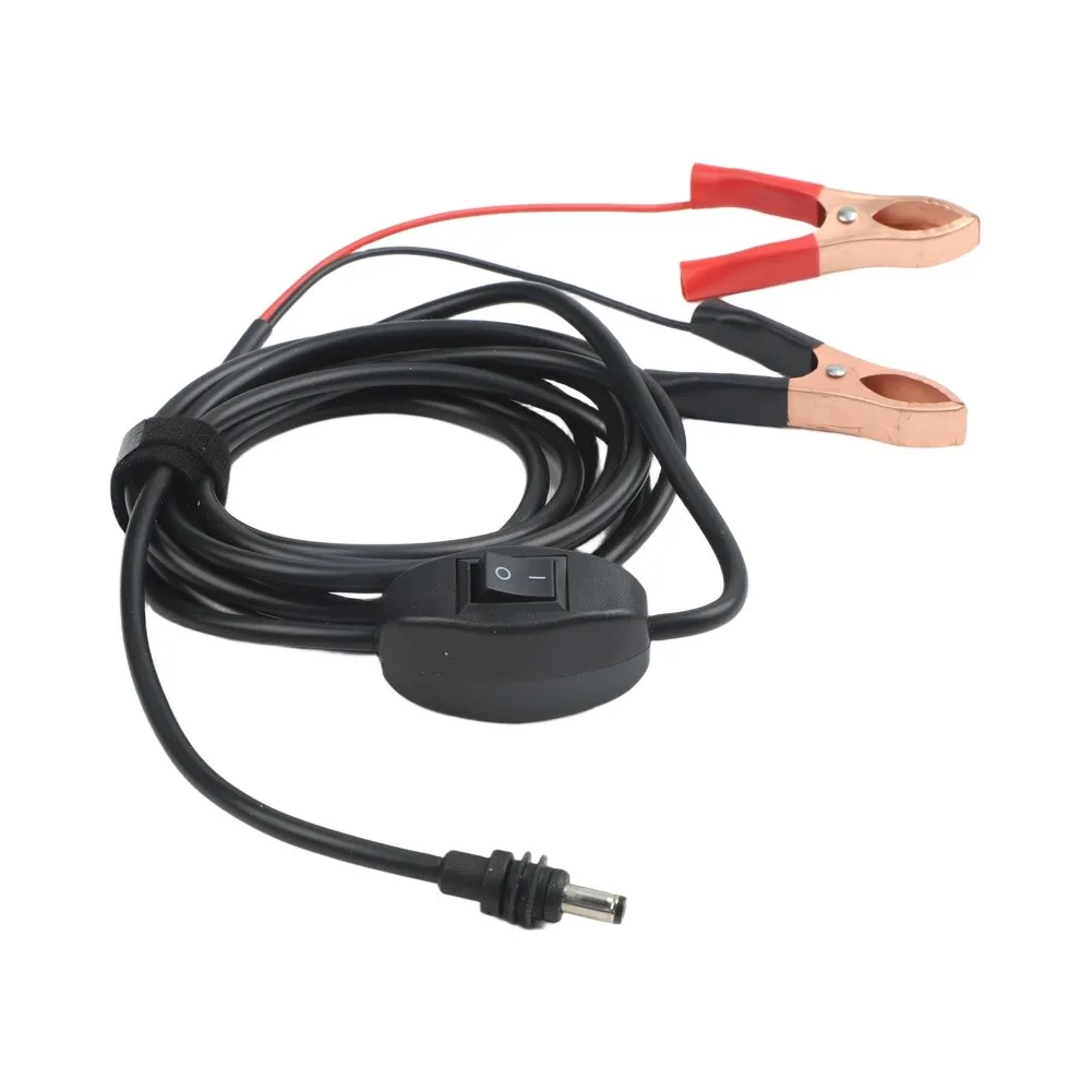 For Starlink For Mini For Alligator Clip To DC Power Cable 300cm 16AWG With Switch For 12-48V Car For Battery Solar Panel Campin