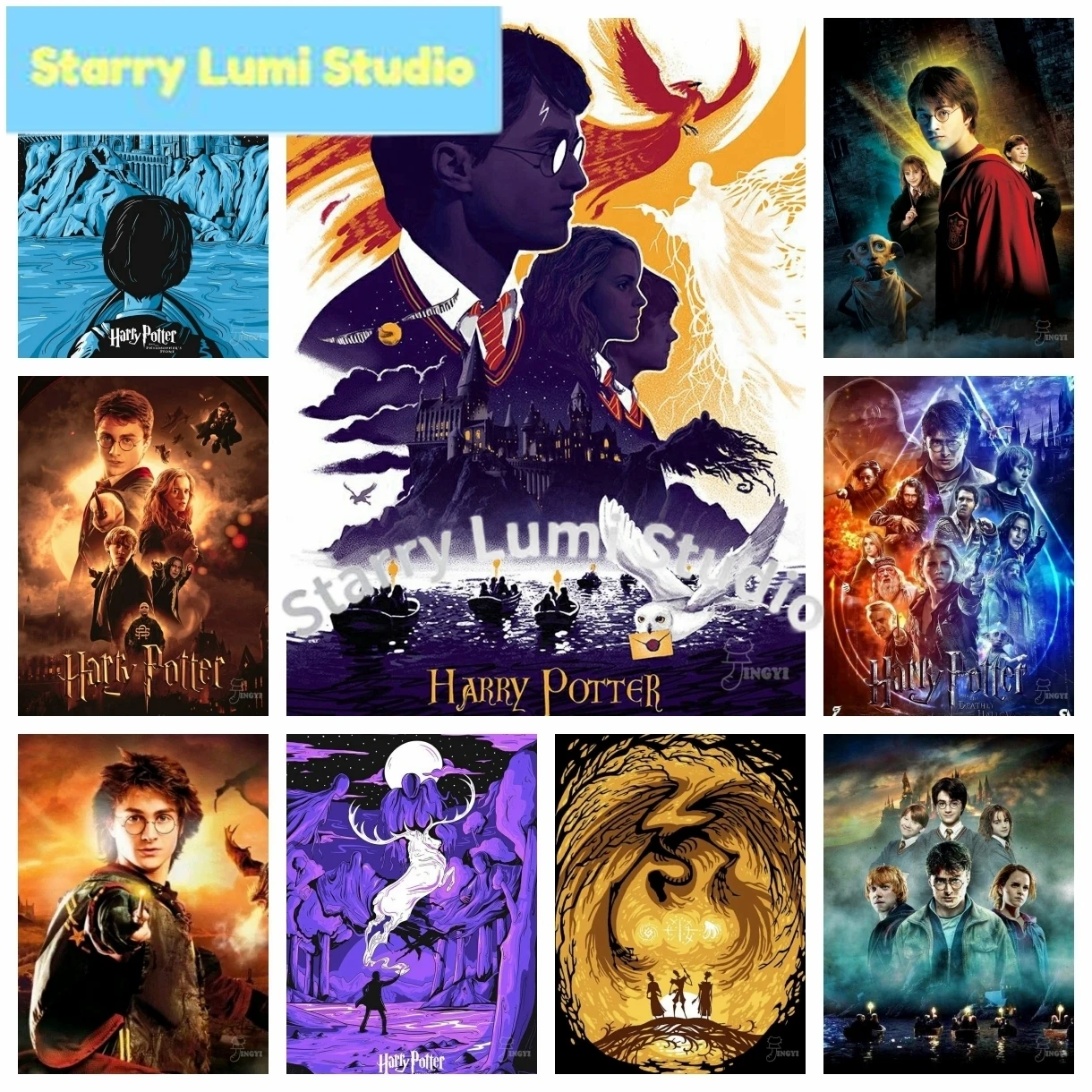 

New Harry Potter Diamond Painting Brand New Poster Cover Cross Stitch Mosaic Embroidery Home Decor 5D DIY Art New Kids Gift
