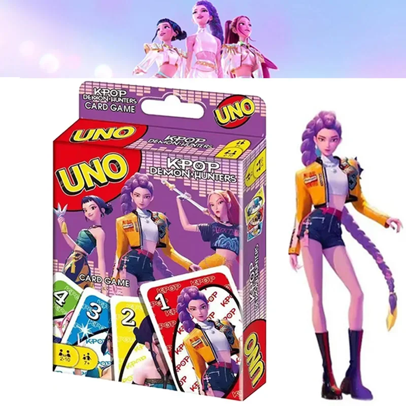 108Pcs KPOP Demon Hunter Card Board Game Cartoon Rumi Mira Zoey Figure Pattern Party Cards Games Collection Cards Xmas Gift