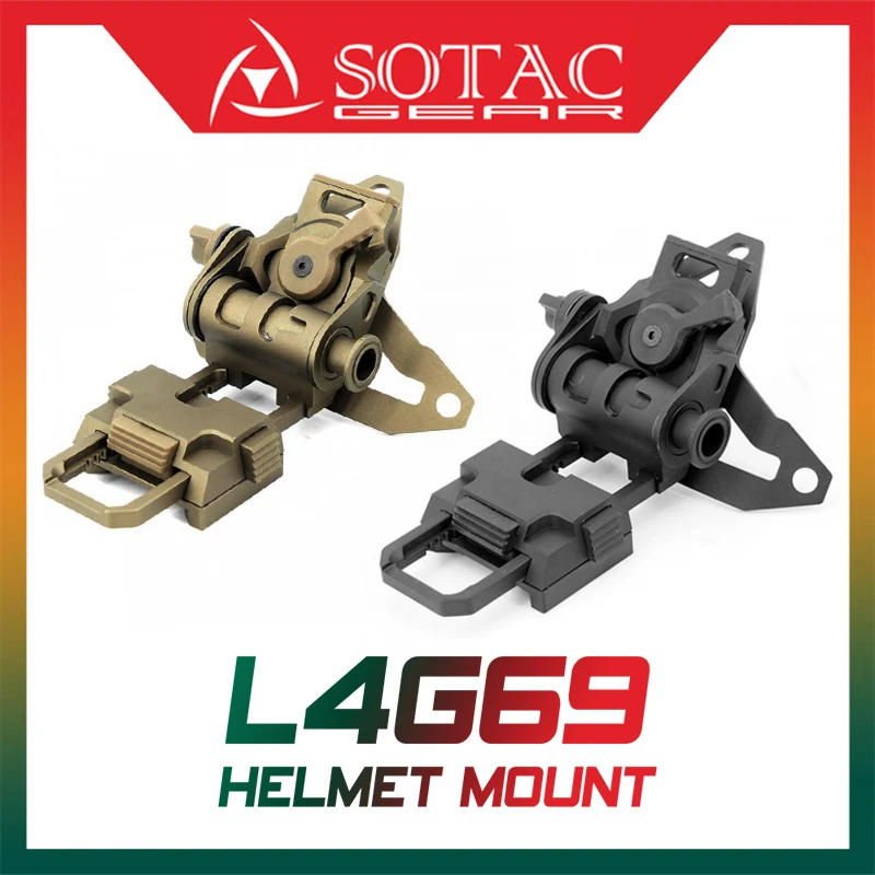 SOTAC L4G69 Mount Tactical Helmet, NVG Mount