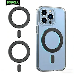 Bonola for Magnetic Ring Universal Sticker Support Wireless Charger for Car Holder Exclamation Mark 2 in 1 Magnet Ring