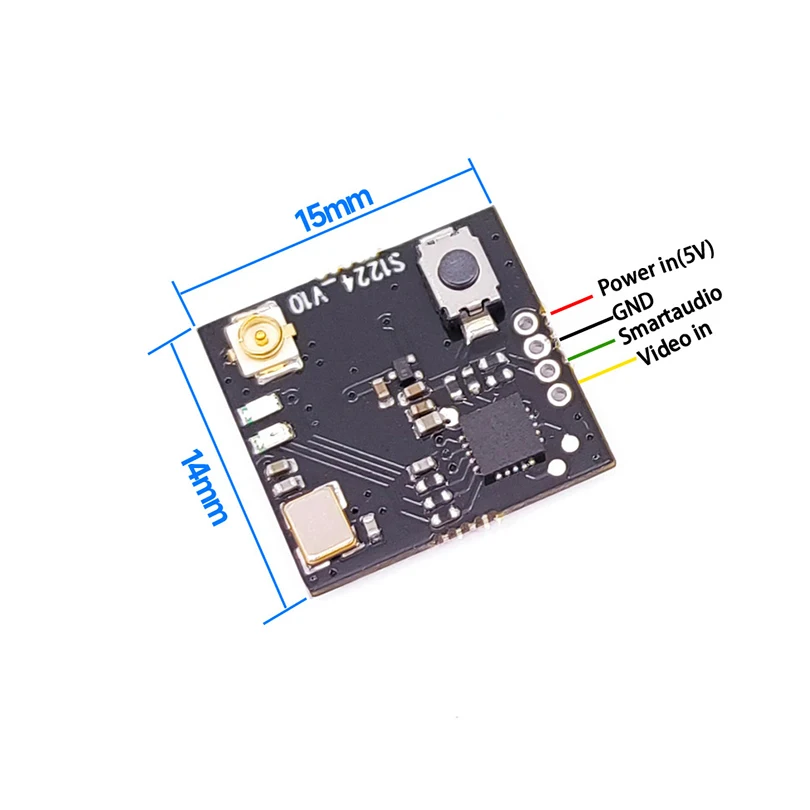 5.8G 48CH 250mW Mini VTX moc regulowany nadajnik FPV 25mW/100mW/250mW przełączany dla RC Drone Multirotor DIY część