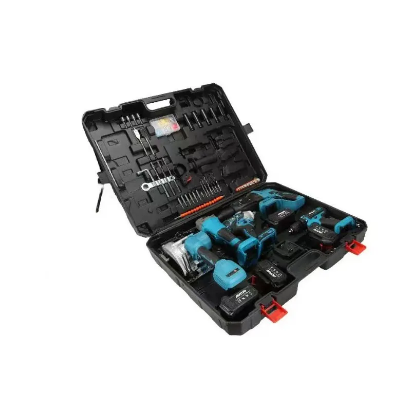 

21V Cordless Power Tool Set Power Drills Hammers Drills Impact Wrench Angle Grinder Power Tool Combo Kit