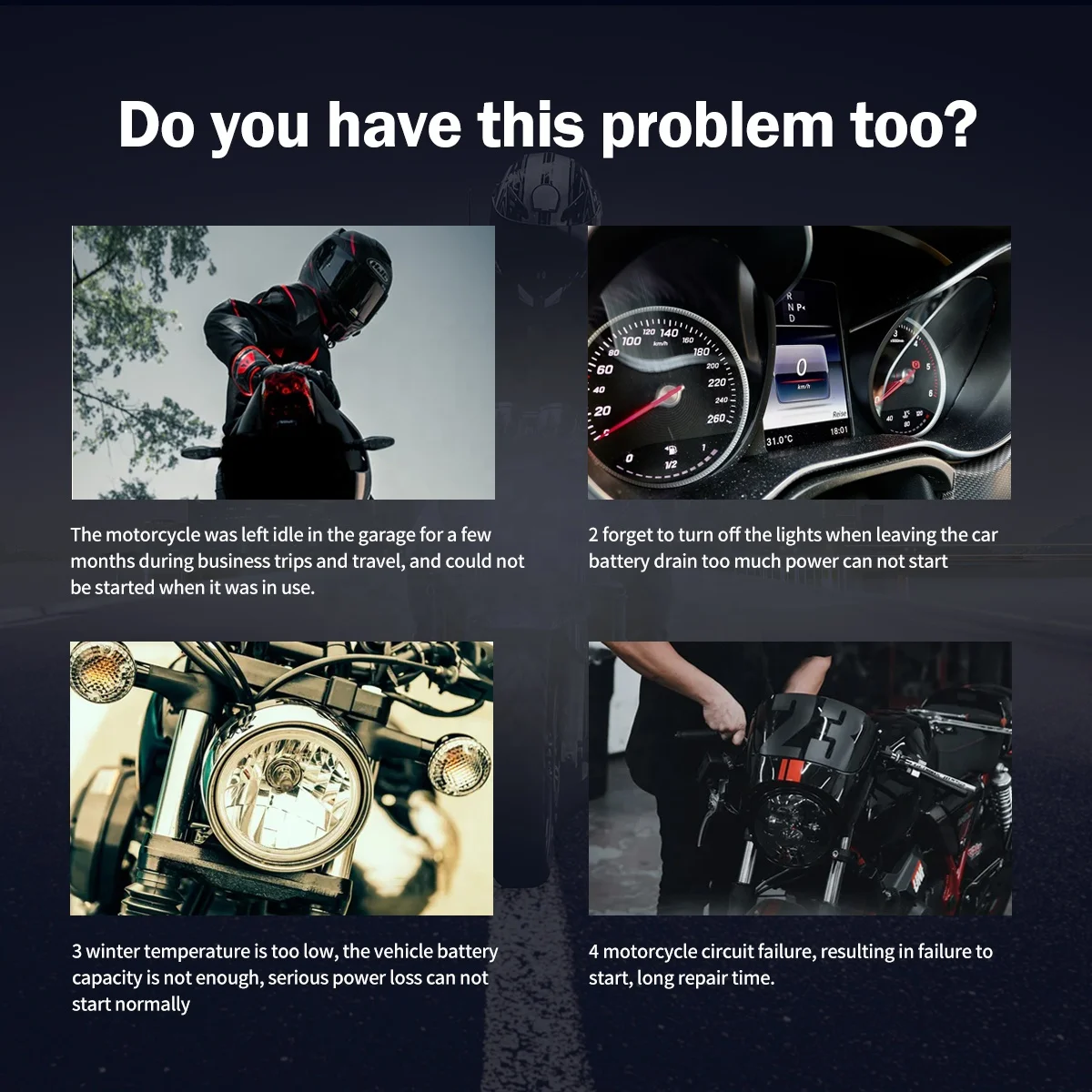 Escáner de diagnóstico de motocicleta de alta resistencia JDiag M300, herramienta analizadora de motor de código de falla para motocicletas BW Harley Ducati