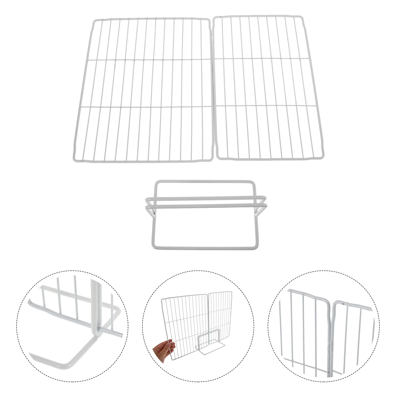

Freezer Partition Fridge Divider Iron Organizing Separator Closet Chest Dividers for Deep Wire Separators