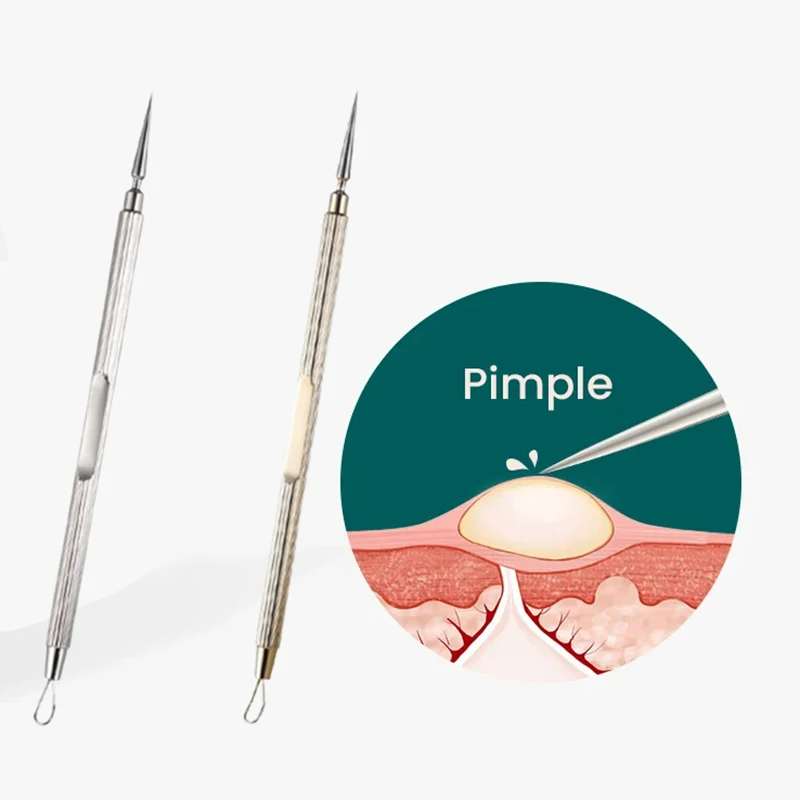 1 szt. zaskórnika zaskórnik trądzik pryszcz środek do usuwania skaz igły ze stali nierdzewnej usuń narzędzia pielęgnacja skóry twarzy środek do oczyszczania porów