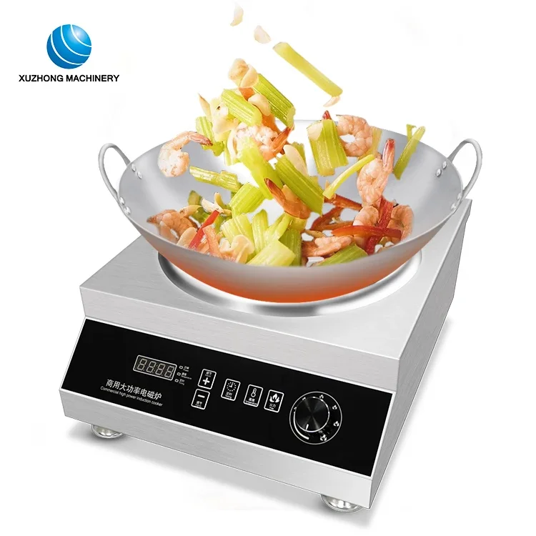 

Индукционная плита 3500 Вт, коммерческая индукционная плита высокой мощности, одиночная индукционная плита для ресторана