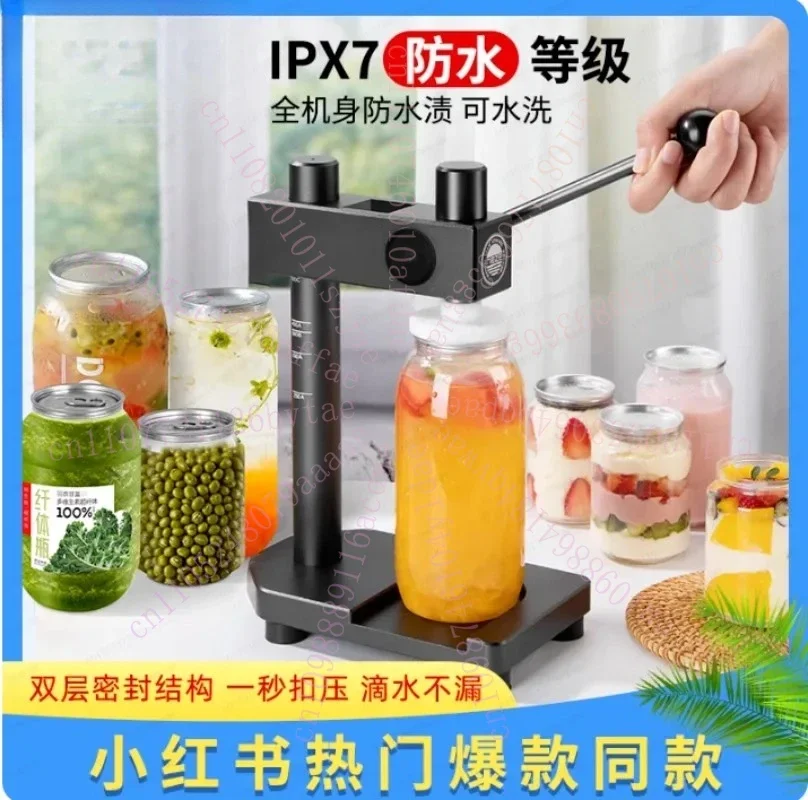 Practical for Manual Disposable Can Hand Automatic Sealing Machine Milk Tea Commercial Capping Machine