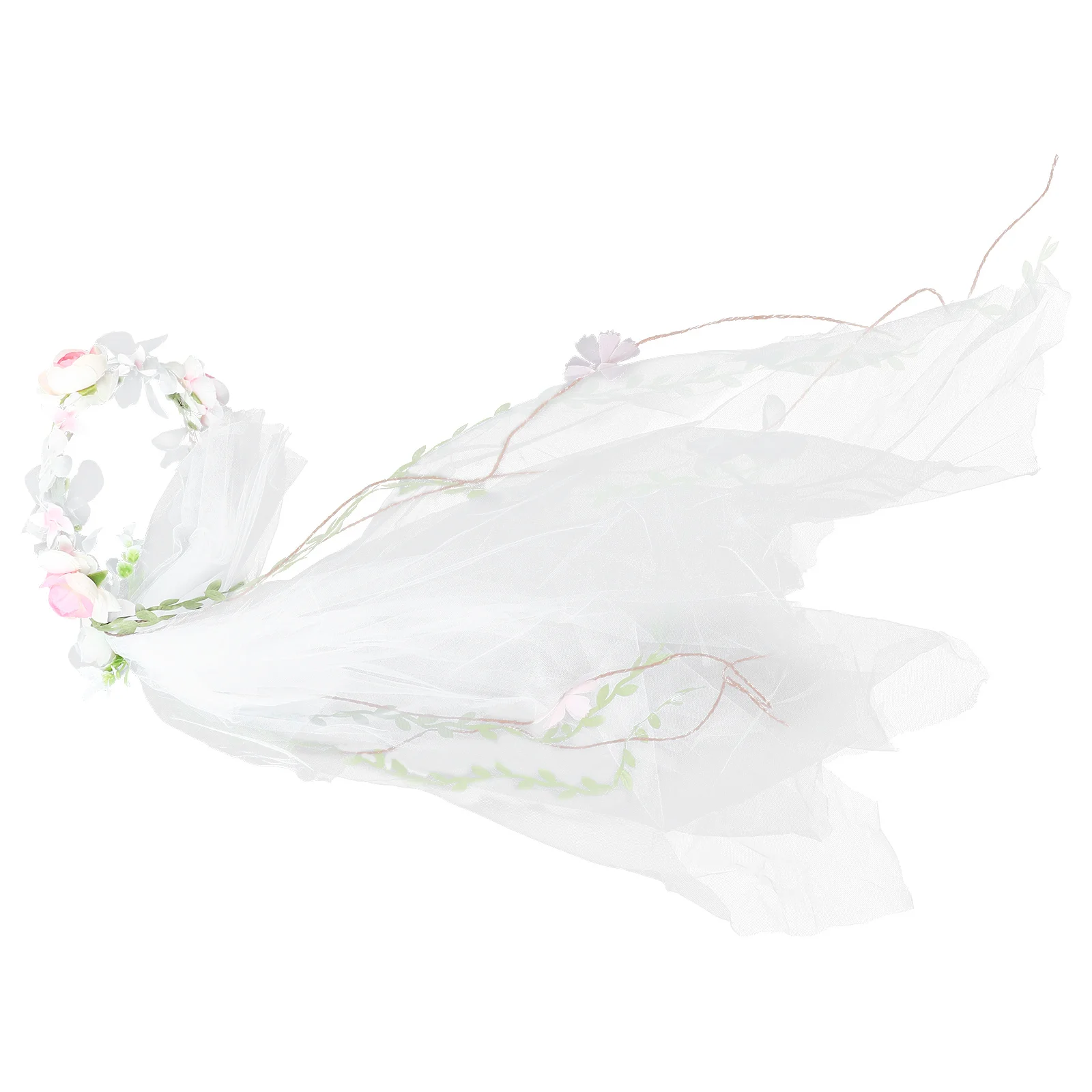 Elegant Bridal Flower Hair Garland Wreath Wedding Headband Crown Headdress Accessory Party Fashion Show