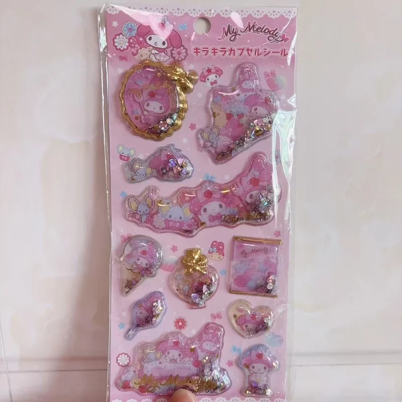 جديد Kuromi ملصق أنيمي الكرتون نجوم الأبعاد ملصق Diy بها بنفسك سطح المكتب قضية الهاتف المحمول الديكور فتاة الترتر مكافأة ملصق #4