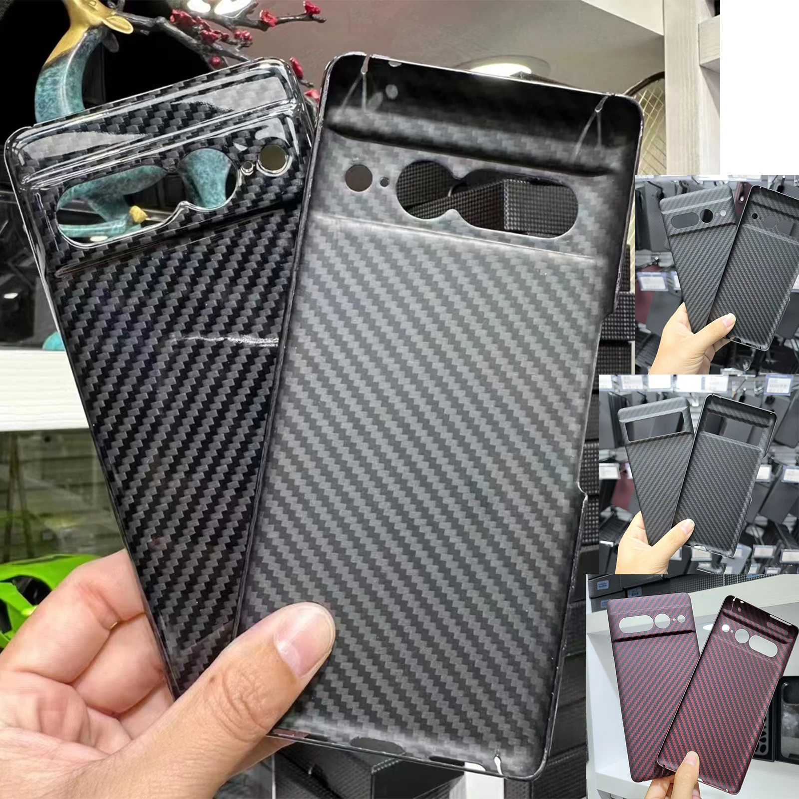 Настоящий весь защитный чехол из углеродного волокна для Google Pixel 7 Pro, высококачественный ультратонкий защитный чехол из арамидного волокна для телефона